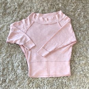 Free people soft pink raglan sleeve top
